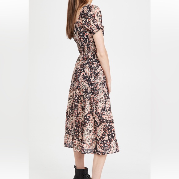 New Rahi Shopbop Paisley Shiloh Midi Dress Size Medium - Picture 3 of 7